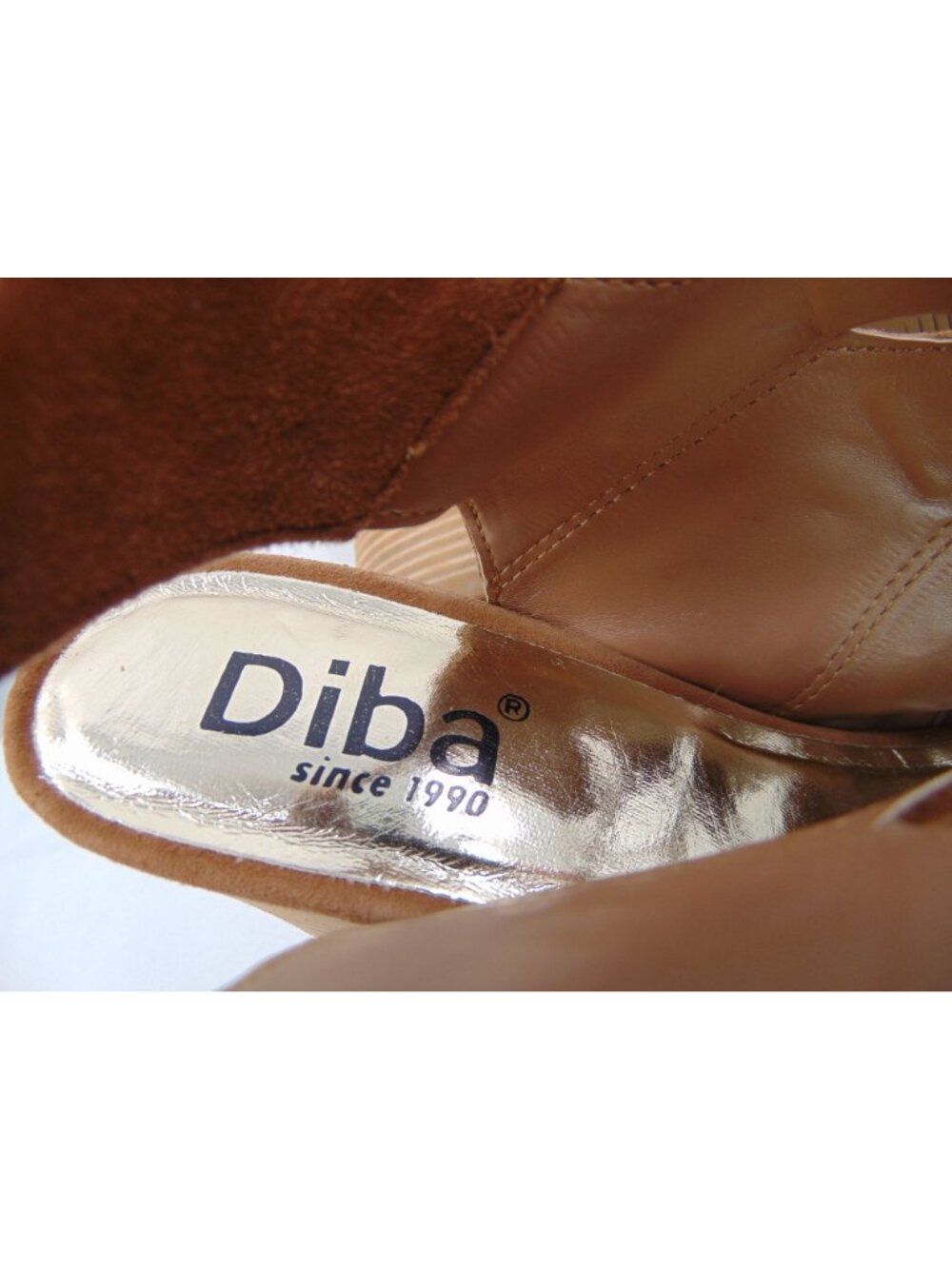 Diba True Tren Dee Brown Suede Lace Up Heels Size 10 Gladiator Shoes Lace Up - Picture 6 of 11
